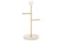 DKD Home Decor Joyero Blanco Dorado Mármol Metal Corazón 16 x 32 x 13 cm