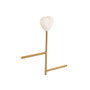 DKD Home Decor Joyero de Mármol y Metal Corazón Blanco y Dorado