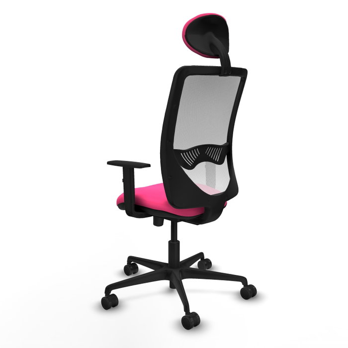 PIQUERAS Y CRESPO Silla de oficina Zulema Rosa y Blanco con mecanismo Sincro/Traslack PIQUERAS Y CRESPO Silla de oficina Zulema Rosa y Blanco con mecanismo Sincro/Traslack