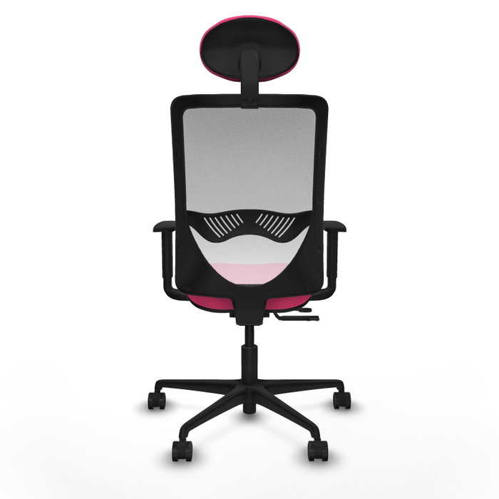 PIQUERAS Y CRESPO Silla de oficina Zulema Rosa y Blanco con mecanismo Sincro/Traslack PIQUERAS Y CRESPO Silla de oficina Zulema Rosa y Blanco con mecanismo Sincro/Traslack