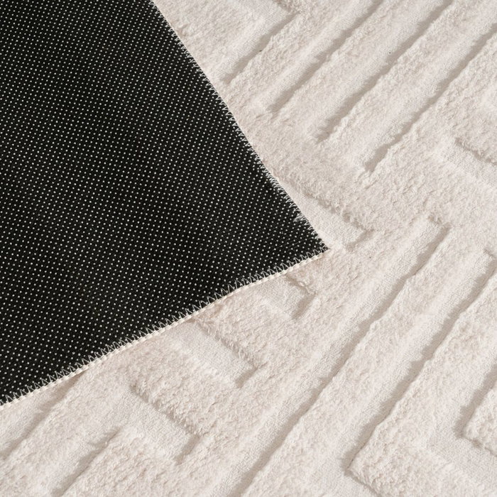 Ixia Alfombra Geométrico Crudo Poliéster 80 x 170 x 150 cm Ixia Alfombra Geométrico Crudo Poliéster 80 x 170 x 150 cm