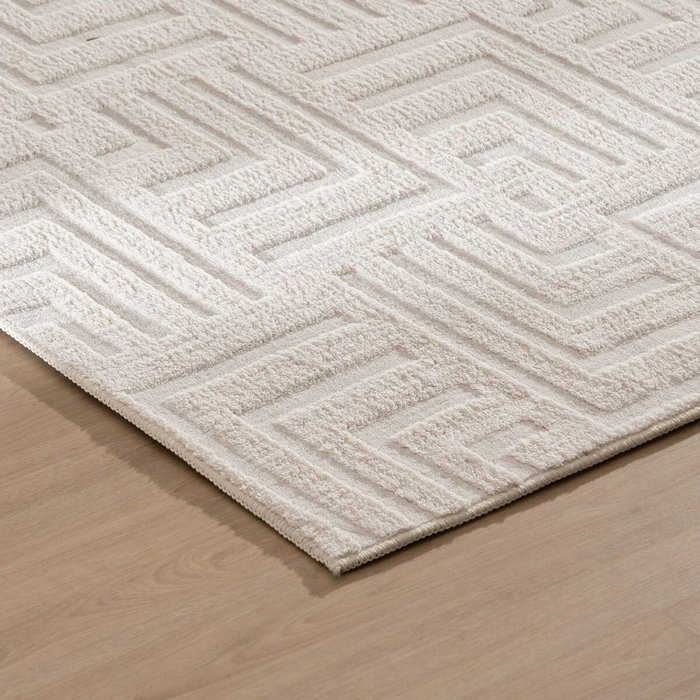 Ixia Alfombra Geométrico Crudo Poliéster 80 x 170 x 150 cm Ixia Alfombra Geométrico Crudo Poliéster 80 x 170 x 150 cm