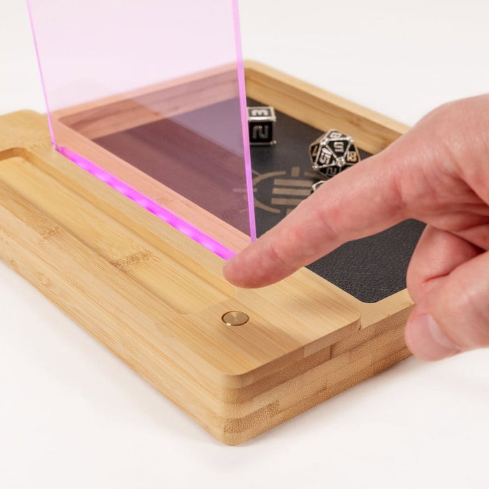 Enhance Tabletop Tablero de escritura LED y bandeja de dados Transparente