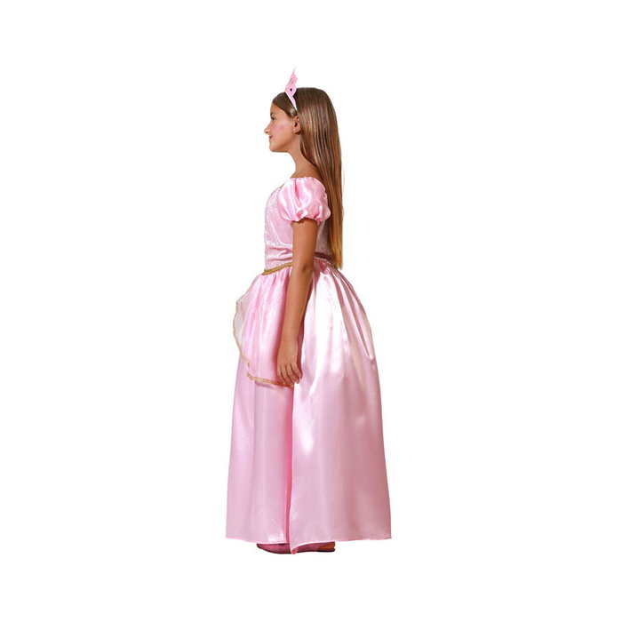 Atosa Disfraz Princesa de Cuento Rosa Vestido Niña Talla 5-6 Años