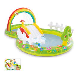 Intex Piscina Hinchable Infantil Jardín con Tobogán 290x180x104 cm 450L