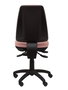 Silla de oficina Elche con mecanismo Asincro tapizada con Tela color Rosa pálido. Equipada con Base poliamida negra, Sin brazos y Ruedas de nailon 50 mm