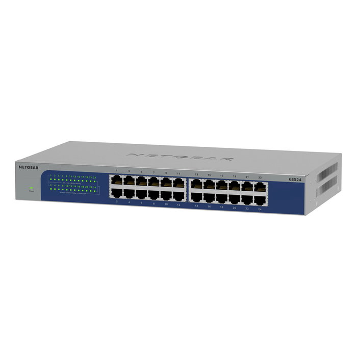 Netgear GS524-300EUS Switch de 24 puertos Gigabit Netgear GS524-300EUS Switch de 24 puertos Gigabit