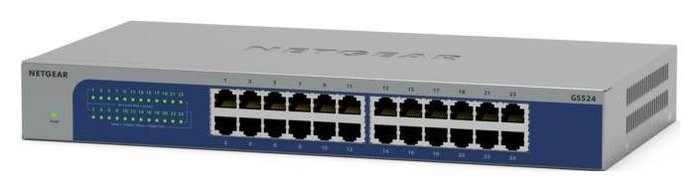 Netgear GS524-300EUS Switch No Administrado 24 Puertos Gigabit Ethernet Gris Netgear GS524-300EUS Switch No Administrado 24 Puertos Gigabit Ethernet Gris