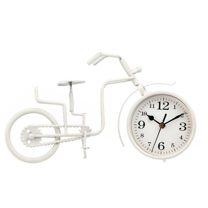 Reloj de Mesa Gift Decor Blanco Bicicleta (4 Unidades)