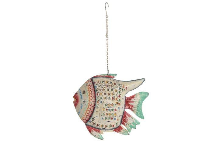 DKD Home Decor Decoración de Metal Blanco y Multicolor DKD Home Decor Decoración de Metal Blanco y Multicolor