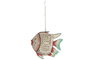 DKD Home Decor Decoración de Metal Blanco y Multicolor