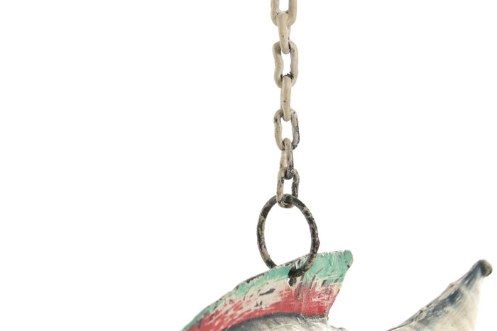 DKD Home Decor Decoración de Metal Blanco y Multicolor DKD Home Decor Decoración de Metal Blanco y Multicolor