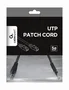 Gembird Cable Patch Cat5e UTP 0.25m Negro con Conectores RJ-45 Macho Contactos Chapados en Oro Ref PP12-0.25m/Bk