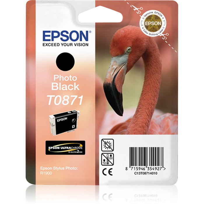 Epson Cartucho de Tinta Negro T08714010 para Stylus Photo R-1900 Epson Cartucho de Tinta Negro T08714010 para Stylus Photo R-1900