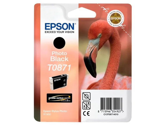 Epson Cartucho de Tinta Negro T08714010 para Stylus Photo R-1900 Epson Cartucho de Tinta Negro T08714010 para Stylus Photo R-1900