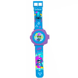 Lexibook Reloj Digital Disney Stitch DMW050D Proyector de Imágenes para Niños +3 Años