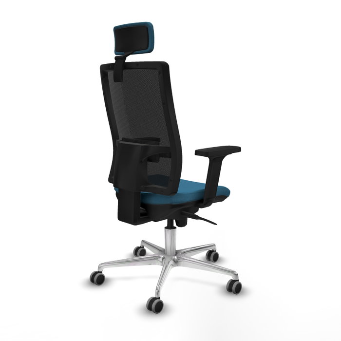 PIQUERAS Y CRESPO Silla de oficina Horna con mecanismo Sincro, Verde petróleo y Negro PIQUERAS Y CRESPO Silla de oficina Horna con mecanismo Sincro, Verde petróleo y Negro