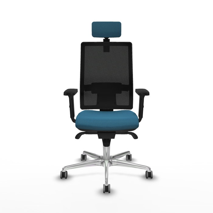 PIQUERAS Y CRESPO Silla de oficina Horna con mecanismo Sincro, Verde petróleo y Negro PIQUERAS Y CRESPO Silla de oficina Horna con mecanismo Sincro, Verde petróleo y Negro