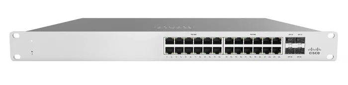 Cisco MS125-24P Switch Gestionado L2 en la Nube - 24 Puertos Gigabit PoE+ (370W), 4 SFP+, 10G, Montaje Rack 1U