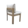 DKD Home Decor Mesa de Comedor para Terraza y Jardín, Set de 7 Piezas en Aluminio y Olefina Marrón, 105 x 75 x 182 cm
