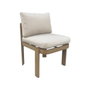 DKD Home Decor Mesa de Comedor para Terraza y Jardín, Set de 7 Piezas en Aluminio y Olefina Marrón, 105 x 75 x 182 cm