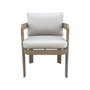 DKD Home Decor Mesa de Comedor para Terraza y Jardín, Set de 7 Piezas en Aluminio y Olefina Marrón, 105 x 75 x 182 cm