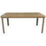 DKD Home Decor Mesa de Comedor para Terraza y Jardín, Set de 7 Piezas en Aluminio y Olefina Marrón, 105 x 75 x 182 cm