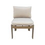 DKD Home Decor Mesa de Comedor para Terraza y Jardín, Set de 7 Piezas en Aluminio y Olefina Marrón, 105 x 75 x 182 cm