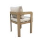 DKD Home Decor Mesa de Comedor para Terraza y Jardín, Set de 7 Piezas en Aluminio y Olefina Marrón, 105 x 75 x 182 cm