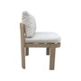 DKD Home Decor Mesa de Comedor para Terraza y Jardín, Set de 7 Piezas en Aluminio y Olefina Marrón, 105 x 75 x 182 cm