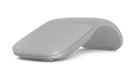 Microsoft Surface Arc Mouse - Ratón óptico inalámbrico Bluetooth 4.1 Blue Trace, ambidiestro, 2 botones, táctil, color plata, compatible con Surface Laptop