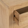Mesita Natural Madera Mindi Dormitorio 60 X 35 X 65 cm