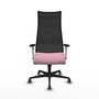 PIQUERAS Y CRESPO Sillón Albacete con mecanismo Sincro, Rosa y Negro