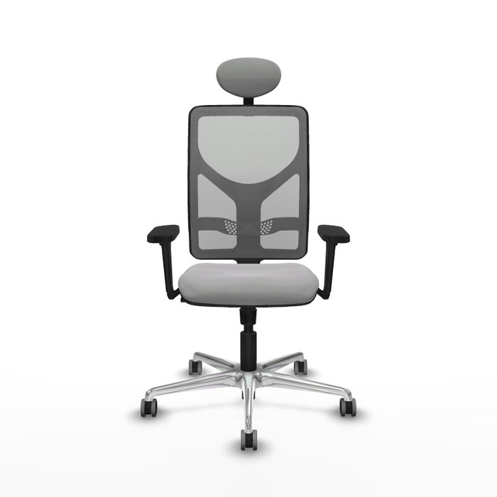 PIQUERAS Y CRESPO Silla de oficina Motilla con mecanismo Sincro, Gris