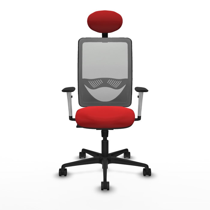 PIQUERAS Y CRESPO Silla de oficina Zulema Rojo y Gris PIQUERAS Y CRESPO Silla de oficina Zulema Rojo y Gris