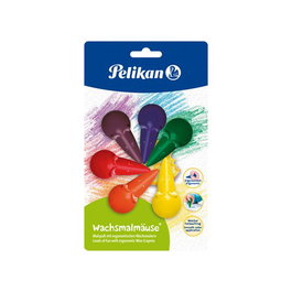 PELIKAN Ceras forma ratón colores básicos blister de 6