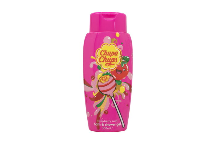 Chupa Chups Bath & Shower Gel 300ml - Strawberry Swirl