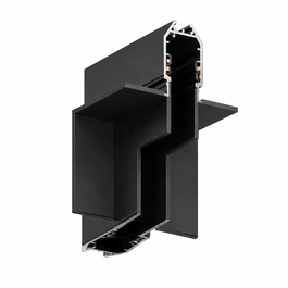 BX3 LIGHT Esquina 90º para Carril 10mm Empotrado Negro
