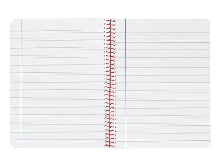 Liderpapel Wonder Cuaderno Espiral A4 Tapa Plástico 80 Hojas 90gr Pauta Estrecha 2,5mm Con Margen Negro