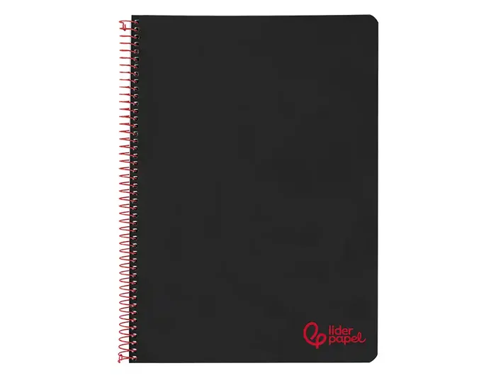 Liderpapel Wonder Cuaderno Espiral A4 Tapa Plástico 80 Hojas 90gr Pauta Estrecha 2,5mm Con Margen Negro