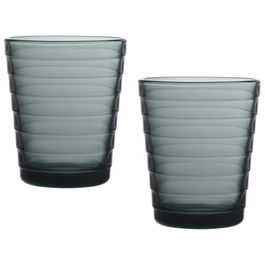 Iittala Aino Aalto Set 2 Vasos 220 Ml Dark Grey (6 Unidades)