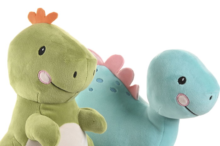 DKD Home Decor Set de 2 Peluches Surtidos Azul y Verde