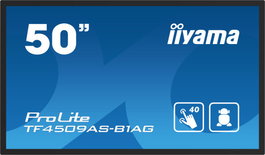 Iiyama TF5039AS-B1AG Monitor Táctil PCAP 50" 4K UHD Android 11 4GB 32GB IPS 24/7 2xHDMI DP RS232 VESA