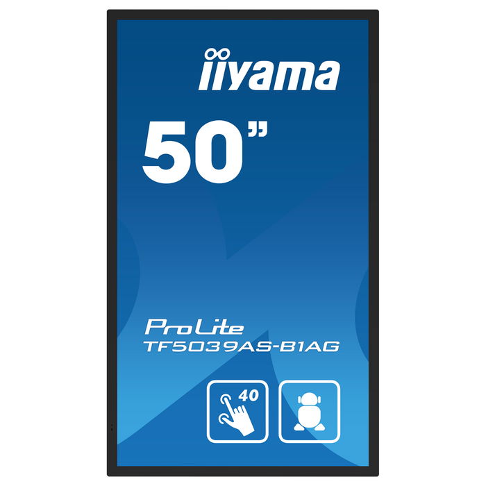 IIYAMA TF5039AS-B1AG 125.7cm(49.5") 4K Ultra HD LED 3840x2160 16:9 M-Touch 2xHDMI+DP IIYAMA TF5039AS-B1AG 125.7cm(49.5") 4K Ultra HD LED 3840x2160 16:9 M-Touch 2xHDMI+DP