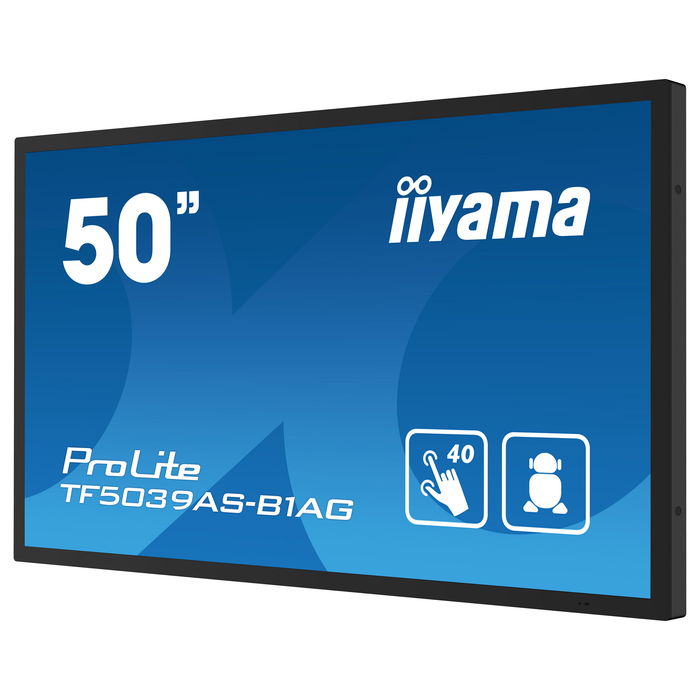 IIYAMA TF5039AS-B1AG 125.7cm(49.5") 4K Ultra HD LED 3840x2160 16:9 M-Touch 2xHDMI+DP IIYAMA TF5039AS-B1AG 125.7cm(49.5") 4K Ultra HD LED 3840x2160 16:9 M-Touch 2xHDMI+DP