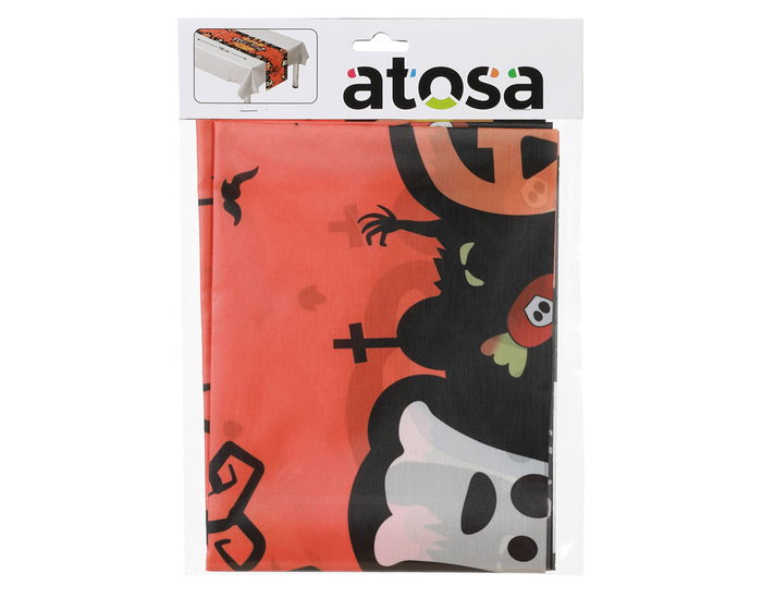 Atosa Camino de Mesa Trick or Treat 180x35 cm con Letras Decoradas