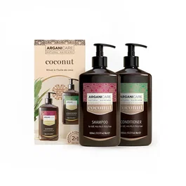 Arganicare Set Coconut con Champú y Acondicionador de 400 ml