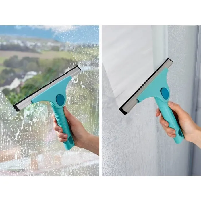 Leifheit Limpiacristales 2 en 1 Pro Reach 51425 M, Limpiacristales de Ducha de 28 cm con Articulación Móvil y Borde de Goteo, Sistema de Clic Leifheit Limpiacristales 2 en 1 Pro Reach 51425 M, Limpiacristales de Ducha de 28 cm con Articulación Móvil y Borde de Goteo, Sistema de Clic