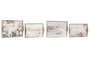 DKD Home Decor Set de 2 Bandejas MDF Beige 40x30x6 cm Surtidas
