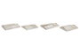 DKD Home Decor Set de 2 Bandejas MDF Beige 40x30x6 cm Surtidas